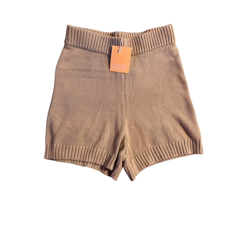 Charlie Holiday light green, sage Blanche shorts knitted light green